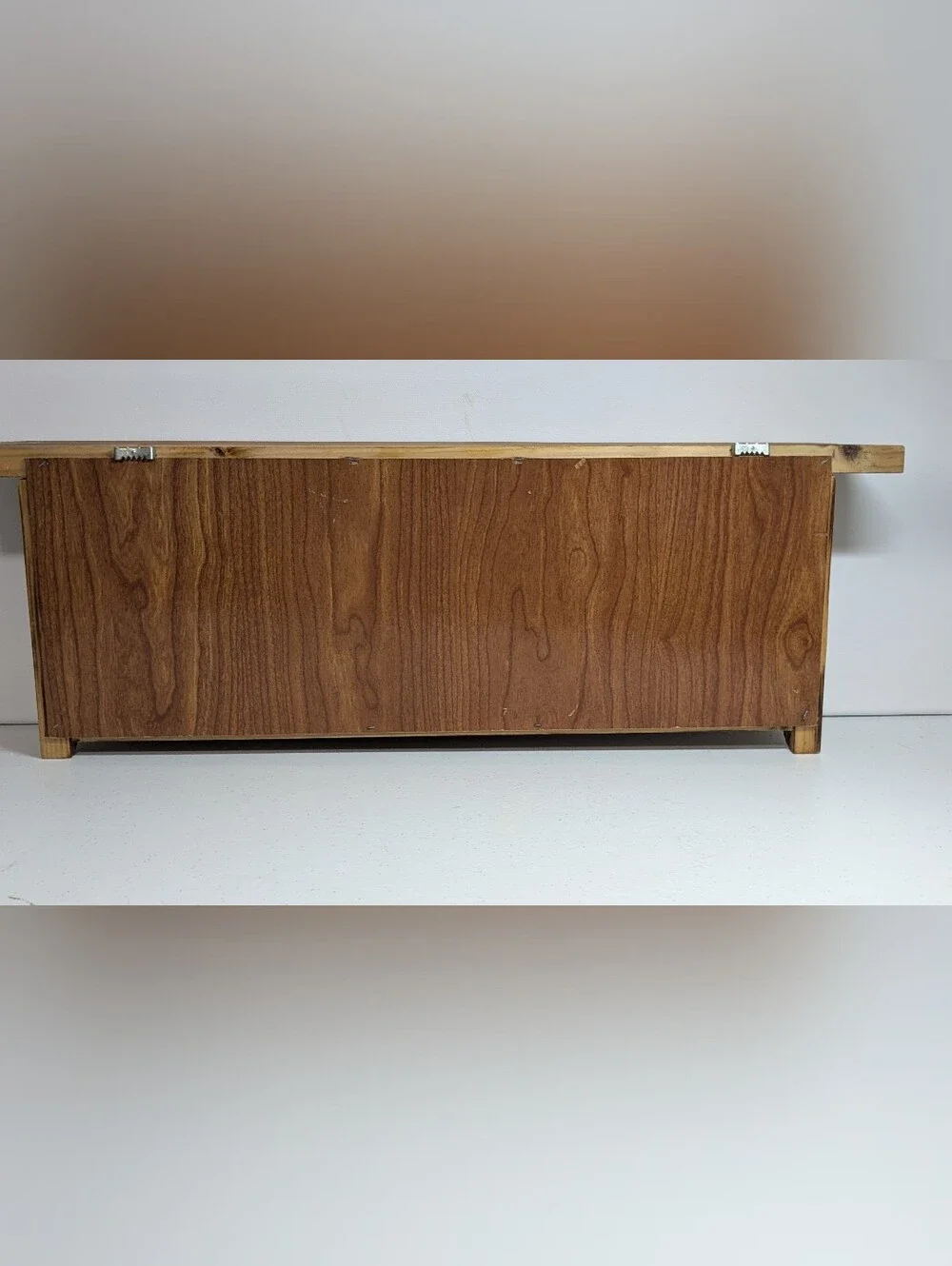 Farmhouse rustic solid wood shelf wall mount